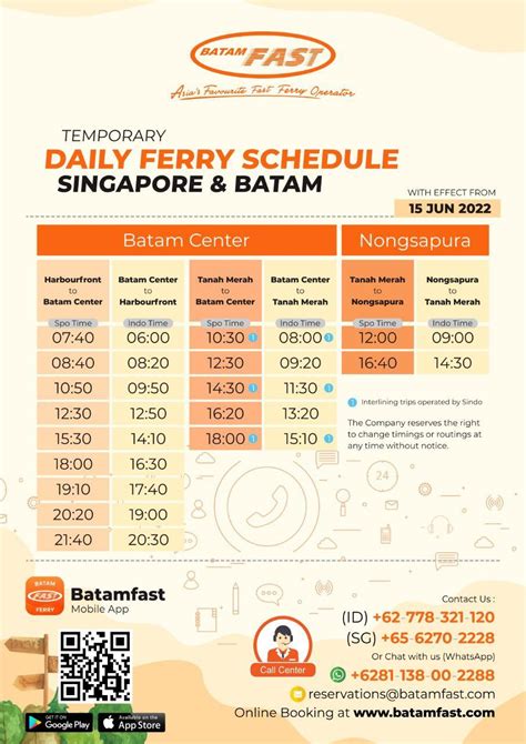 Batam fast ferry timing  14:00